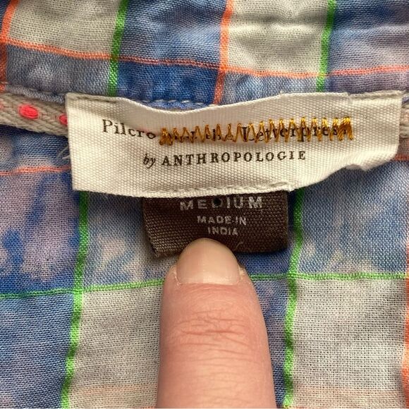 Pilcro x Anthropologie The Cate Tie-Dye Button Down Top Size Medium - Picture 12 of 16